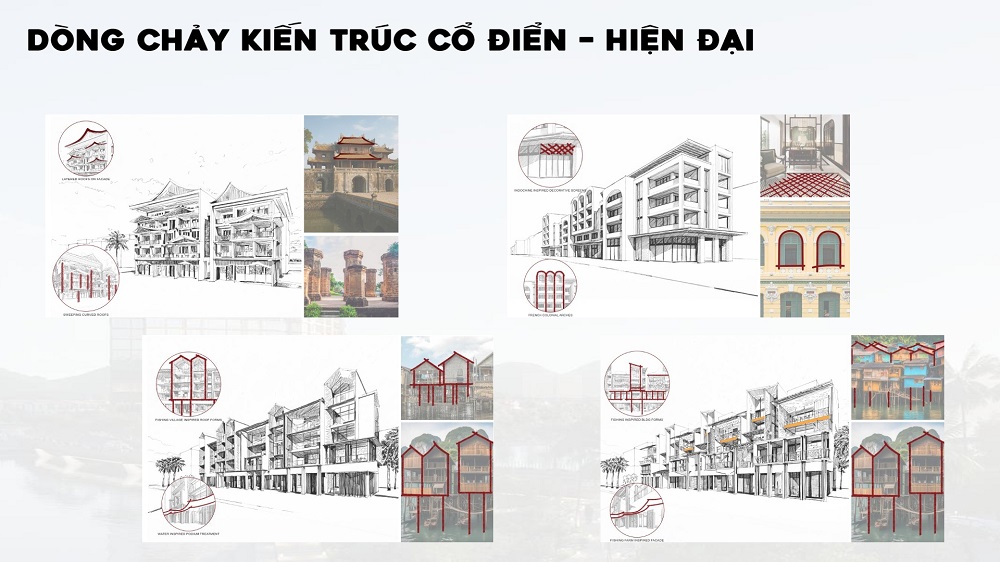 Các căn biệt thự sử dụng vật liệu cao cấp, thân thiện môi trường