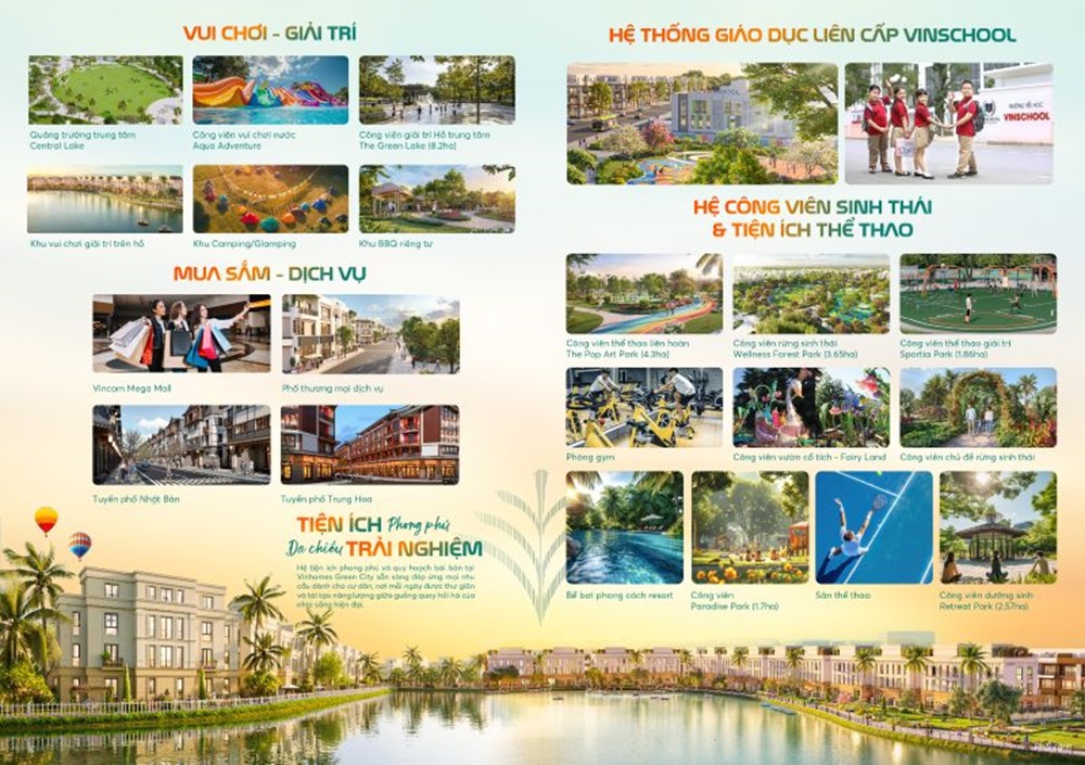 Chuỗi tiện ích đạt chuẩn 5 sao tại Vinhomes Cam Ranh