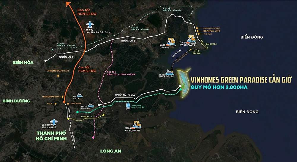 Vị trí đem lại cơ hội sinh lời lớn cho Vinhomes Green Paradise